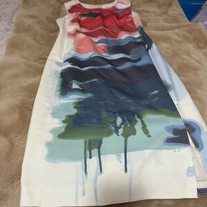 Emerson Rose Sleeveless Abstract Art Dress 6